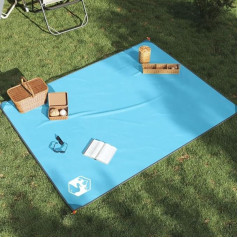 LLEZKBR Furniture Select-Picnic Wohndecke mit Wäscheklammern, blau, 205 x 155 cm