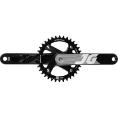 JGbike Crankset AL-6061-T6 Aluminum Alloy CNC Manufactured, 4 Spider Arms, AL7075 104BCD Chainring, 30T 32T 34T 36T 38T 40T, 68-73mm Bottom Bracket or Square Bottom Bracket