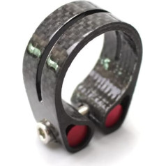 Seat Clamp Full Carbon Mtb Seatpost Clamp for 27.2/30.8/31.6mm Seatpost Quick Release Carbon Mountain Road Bicycle Seat Post Clamp Quick Release Seat Post (Color : 30.8 Open Glos