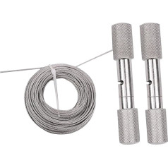 Dehorning Wire Saw - Cattle Drainage Wire Saw | Stainless Steel Goat Horn Hand String Saw with Handles | Cattle Horn Saw Tool for Garden, Picnic, Yard, Hiking, Camping