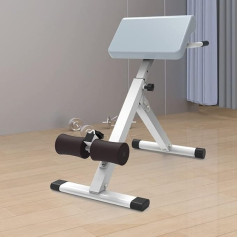 Heavy Duty Folding Roman Chair Abdominal Trainer for Home Gym Back Extension Overstretch Bench Support up to 150kg Black