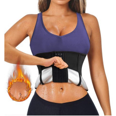SCARBORO Workout Waist Trainer Cincher for Women Sweat Waist Trimmer Body Shaper Abdominal Control Girdle Sauna Suit for Women