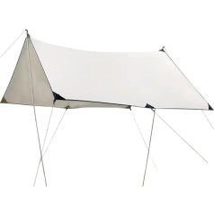 SYLGXH Sonnenschirm Outdoor Camping Baldachin Zelt Oxford Tuch Sonnenschirm Zelt Camping Picknick wasserdichte Outdoor Picknick Zelt Sonnenschutzdach(Silver,A)