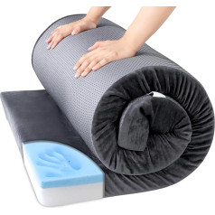 BALAPET Camping Mattress Memory Foam Sleeping Outdoor 72 x 24 Inch Portable 3 Inch Thick Roll Up Camping Mattress Mat for Travel Truck Bed Tent