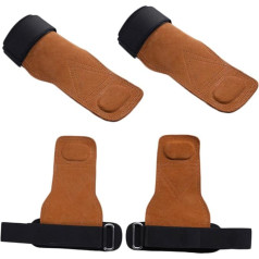 KOMBIUDA Paar Handgelenkschutz Rutschfester Palmschutz Handgriff Handschuh Klimmzuggürtel