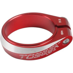 ZHAOQIN Bicycle Seat Clamp Bicycle Seat Clamp Aluminium Alloy Cycling Saddle Clamp for 27.2/28.6/30.4/30.8/30.9/31.6 mm Bicycle Parts Saddle Clamp (Red 31.8 mm)
