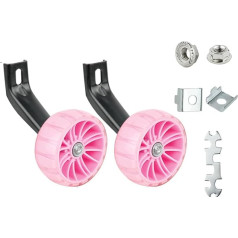2 Pcs Bicycle Training Bike Wide Auxiliary Wheel Mute LED Flashing Light Kids Bike Accessories
