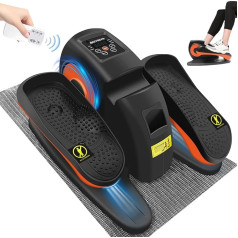 Elliptical Trainer Under Desk 10 Adjustable Speeds Elliptical Leg Trainer for Seniors & Adults Fully Assembled Electric Seated Pedal Trainer with Remote Control