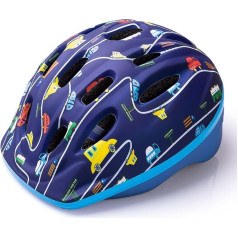 OutdoorMaster Children's Helmet, Shockproof and Impact-Resistant Bicycle Helmet for Children, Individual Size Adjustment, Optimised Ventilation, Adjustable Chin Strap, CE Certification Children's