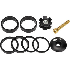 LSHIJI Spacer Bicycle Fork Washer Set Stem Spacers Aluminium Alloy Bicycle Headset Washer Raise Handlebar High Adjust Bicycle Spacer
