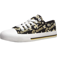 FOCO Womens Shoe Pittsburgh Steelers Low Top Repeat Print Canvas Shoe Size 6