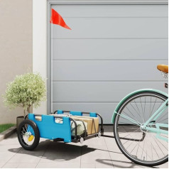 ZEYUAN Bicycle Trailer Blue Oxford Fabric and Iron, Bicycle Trailer, Load Trailer, Hand Trolley, Bicycle Load Trailer, Cargo Bike 94163