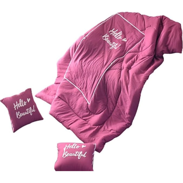 XYXH Travel Blanket and Pillow 40 x 40 cm, High-Quality Soft 2-in-1 Aeroplane Blanket, Foldable Blanket and Portable Throw Pillow, Soft, Fluffy, Warm Quilt