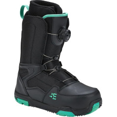 L-2 ATOP DIAL Snowboard Boots for Women Strap Compatible Snowboard Bindings with Waterproof Inserts All Mountain Snowboarding Women Size (7.0, ATOP DIAL-Black/Teal)