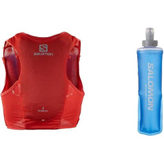 Salomon ADV Hydra Vest 4 Unisex Hydration Vest Trail Running Hiking MTB & Soft Flask 250ml/8oz 28 Unisex Soft Water Bottle, Comfort, High Flow Rate Valve, Easy to Use, Blue