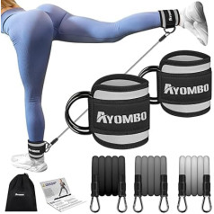 Ankle Bands for Workout, Resistance Bands with Cuffs for Kickback Hips, Home Fitness Equipment for Legs and Buttocks, Exercise Bands for Butt Lifting Women, Achieve Stronger and Firmer