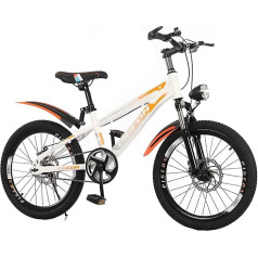 Children's Bicycle with Shock Absorption 18/20 Inch Mountain Bike Boys and Girls Primary School Bicycles 6-12 Year Old Bicycles 3 Colours (Colour : C, Size: 20 Inch)