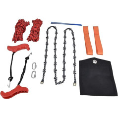 Taschenkettensäge, Handseilkettensäge, effizient, beidseitige Zahnblätter, zusammenklappbare Taschenkettensäge for Baumzweige, 53 Zoll