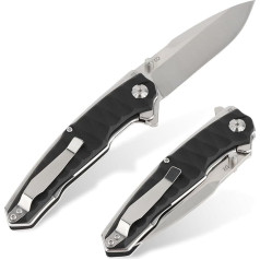 FOCUHUNTER Folding Pocket Knife, 3.94 Inch Sharp Blade Made of D2 Stainless Steel, EDC Knife, Small Survival Knife with Pocket Clip, Lightweight Foldable Utility Knife for Outdoor Sports