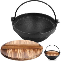 Zerodeko Camping Stove 1 Set Pot Hot Pot Cooker Non-Stick Pots Camping Cookware Chaffing Dishes Hanging Sauté Pan for Hon Cooking Kettle Outdoor Cooking Utensils Sukiyaki