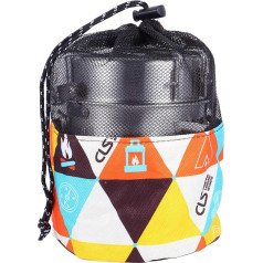 BESPORTBLE 1000 ml Camping Mug Pot with Foldable Handles and Lid Stainless Steel Pot with Bag 5.5 x 11.7 cm for Family Outdoor Camping Hiking Backpack Picnic