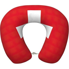 AKDODK Swiss Flag Neck Pillow Travel Pillow Memory Foam Portable Airplane Accessories