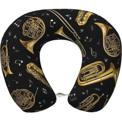 DEXNEL Musikinstrumente, Flugzeug-Reisekissen, Memory-Schaum-Kissen, geeignet für Flugzeug, Schlafen, Reisen