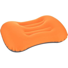 Travel Pillow Tragbares Outdoor -Reise -Campingkissen kompressible aufblasbare Kissen weiche Nackenschutzkissen Kissen Reisekissen (Color : Orange)