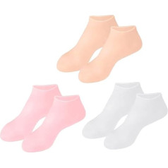 VINTORKY Moisturizing Socken Für Trockene Füße Fußpflege Socken Für Damen Hautfreundlich Und Pflegend Pink Und Hautfarbe