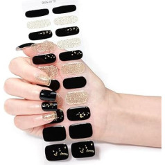 Weihnachtsstile Einfach Aufzutragende Gel Nagelfolien Vollständige Abdeckung Gel Nagelaufkleber Gelfolien Für Schnelle Maniküre Zu Hause Nagelkunst