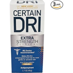 Certain Dri Antiperspirant Solid for Excessive Perspiration-1.7 oz (Pack of 3)