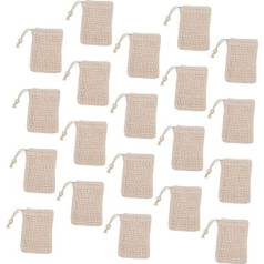 HAPINARY 20St leinengardine leinentücher seifenblase linolwalze seifensäckchen Seifenschoner für Stückseife Seifenbeutel Halter für Seifengitter Peeling-Mesh Bettwäsche aus Baumwolle