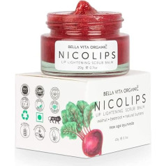 NicoLips Combo Pack | Lip Lightening Scrub Lip Balm for Dark, Dry, Cracked Lips and Damaged Lips