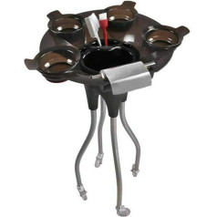 5 kg hairdressing trolley, hairdresser work trolley, movable operating trolley of 4 colouring bowls