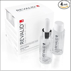 Revalid Tonic with Caffeine and Natural Hair Extracts, 4 Ampoules x 30 ml