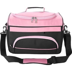 DEWIN Hairdressing Case, Hairdresser Bags, Large Capacity Hairdresser Hair Supply, Salon Tool, Carry Bag, Travel Storage Bag (Pink)