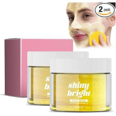 2 Box Shine Bright Turmeric Kojic Acid Pads, Turmeric Kojic Acid Cleansing Pads, Face Pads for Dark Spots, Brightens and Balances the Skin, 55 Pads for Radiant Skin