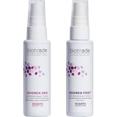 Biotrade Odorex Deodorant + Odorex Foot Offer Antiraspirant for Armpits and Feet 10-Day Protection Anti-Odour Anti-Sweating