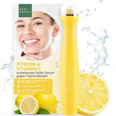 Baby Bright Eye Roller Serum - Hydrating Eye Roll On, Eye Serum Against Wrinkles and Dark Circles, Under Eye Brightener - Lemon & Vitamin C 15 ml