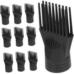 FOMIYES 1 Set of Accessories for Hair Dryer Hair Dryer Brush Hair Dryer Replacement Parts Hair Dryer Nozzle Replacement Hair Dryer Replacement Comb Attachment for Hair Dryer Styling Tool Plastic Black