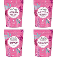 Lavology Himalaya Bath Salt - All Natural Ingredients - Detoxify, Clean, Detoxify, Detoxify, 1kg x4