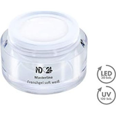 Masterline French Gel Soft White UV/LED - Studio Quality - Made in Germany - 15 ml