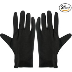 Moisturising Eczema Cotton Gloves 12 Pairs Black Cotton Gloves for Dry Hands Spa Lotion Gloves Cosmetic Gloves