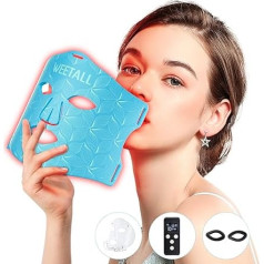 Therapeutic Mask with Red Light: 4-Color LED Mask, Infrared Skin Care Kit, Suitable for Body, Eye Wrinkles, Anti-Aging, Compact Skin, Travel Beauty Care