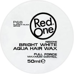 Redone Hair Styling Aqua Wax White 50 ml | Travel Size | Ultra Hold | Gel Wax | Peach Fragrance | Strong Hold | Gloss Look | Maximum Control