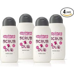 Scrubbingtons Scrub A Dub Cotton Soft Bubble Bath for Kids - Cotton Extract & Aloe Vera for Sensitive Skin 4 x 250 ml
