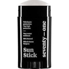 SeventyOne Percent The Original: Sun Stick SPF 50+ | Sun Stick Face Vegan - Very High Protection | Very Waterproof | UVA 34 | 92% Natural - Made in France | 15 g