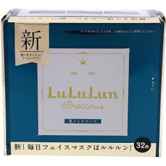 Lululun Precious Face Mask - Green for Women - Pack of 32