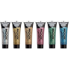 Moon Glitter - Holographic Glitter Hair Gel - 20ml - Set of 6 Colours