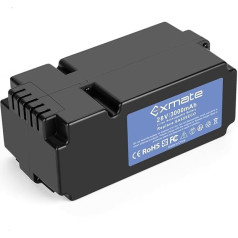 Exmate Battery Compatible with Yard Force SA500ECO SA600H SA800PRO SA900 SC600ECO Lawn Mower Lawn Robot (3000 mAh, 28 V, Li-Ion)